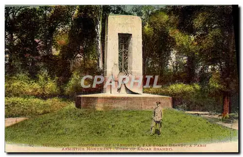 Cartes postales Rethondes Monument De L'Armistice Militaria