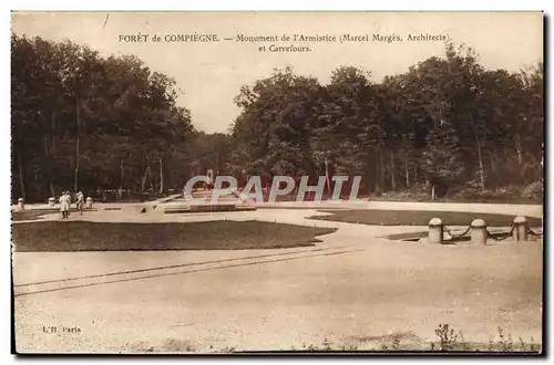 Cartes postales Compiegne Monument De I'Armistice et carrefours Militaria