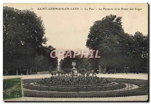 Cartes postales Saint Germain En Laye Le Parc Le Parterre Et La Route Des Loges