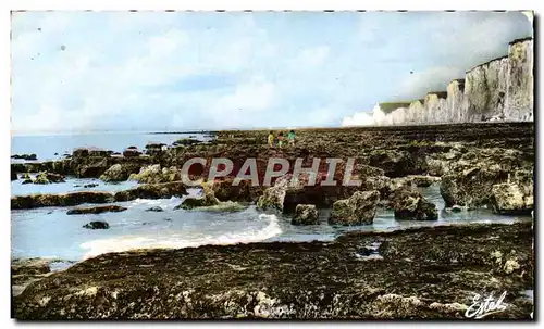 Moderne Karte Mers Les Bains Falaises Et Les Rochers a maree basse