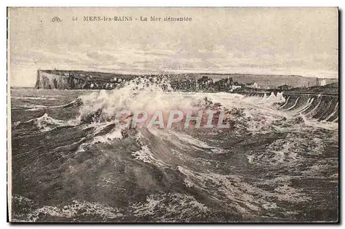 Cartes postales Mers Les Bains La Mer Demontee