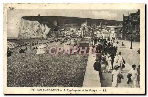 Cartes postales Mers Les Bains L&#39Esplanade Et La Plage