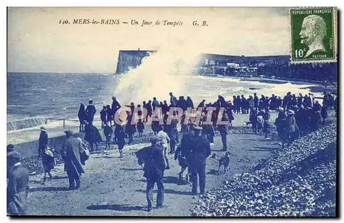 Ansichtskarte AK Mers Les Bains Un Jour De Tempete