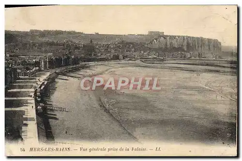 Ansichtskarte AK Mers Les Bains Vue Generale Prise De La Falaise