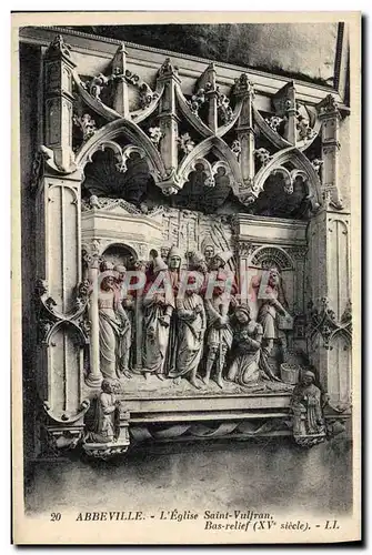 Cartes postales Abbeville L&#39Eglise Saint Vulfran Bas relief