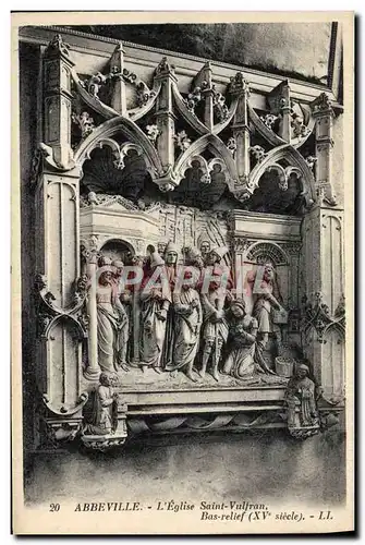 Cartes postales Abbeville L'Eglise Saint Vulfran Bas relief