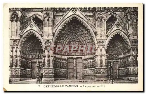 Cartes postales Amiens Le Portail