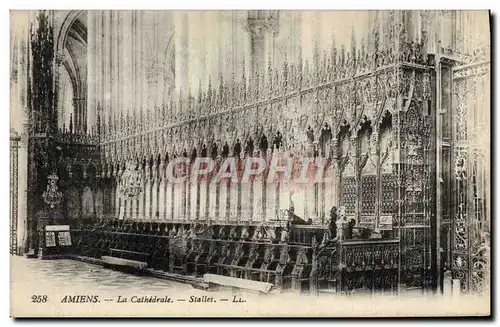 Cartes postales Amiens La Cathedrale Stalles