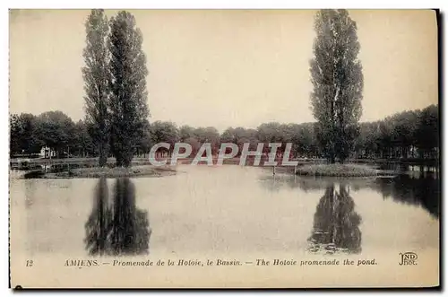 Cartes postales Amiens Promenade De La Hotoie Le Bassin