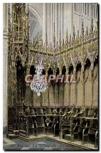 Ansichtskarte AK Amiens La Cathedrale Les Stalles