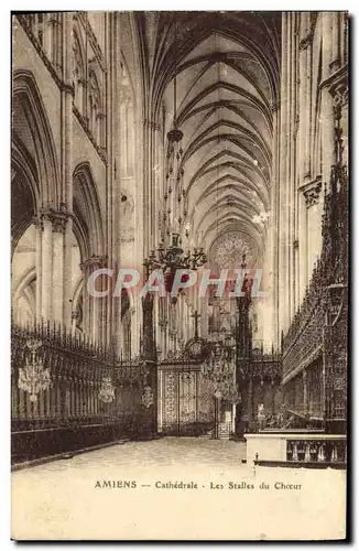 Cartes postales Amiens Cathedrale Les Stalles Du Choeur