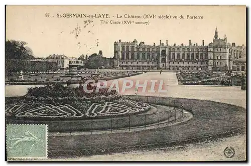 Cartes postales St Germain En Laye Le Chateau vu du parterre