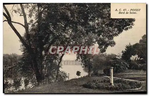 Cartes postales Poissy Bord De Seine