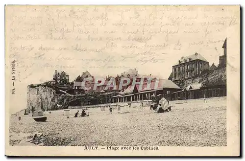 Cartes postales Ault Plage Avec Les Cabines