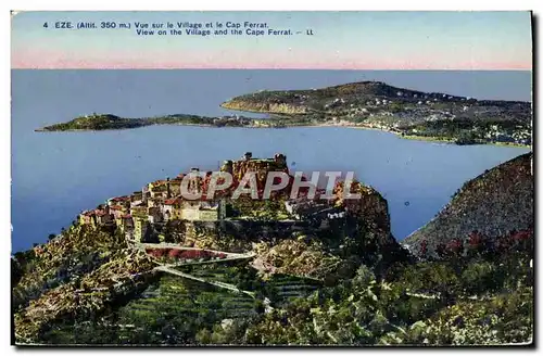 Ansichtskarte AK Eze Vue Sur Le Village Et Le Cap Ferrat