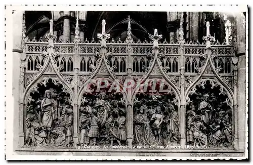 Cartes postales Amiens La Cathedrale La Vie De St Jean Baptiste Bas relief