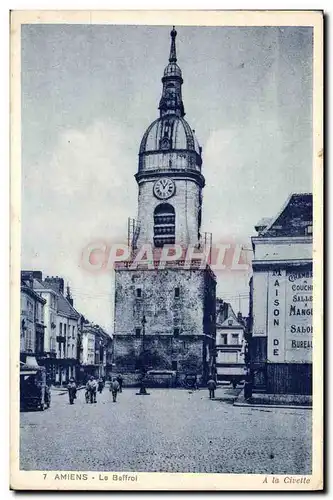 Cartes postales Amiens Le Beffroi A La Civette