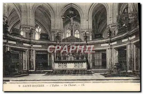 Ansichtskarte AK Saint Riquier L&#39Eglise Le Choeur