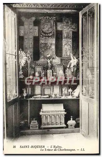 Cartes postales Saint Riquier L&#39Eglise Le Tresor De Charlemagne