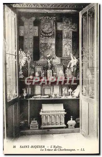 Cartes postales Saint Riquier L'Eglise Le Tresor De Charlemagne
