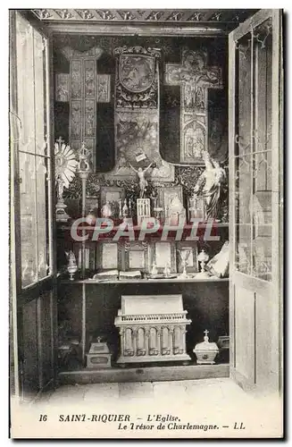 Cartes postales Saint Riquier L&#39Eglise Le Tresor De Charlemagne
