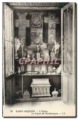 Cartes postales Saint Riquier L'Eglise Le Tresor De Charlemagne