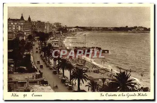 Ansichtskarte AK Cannes La Croisette Et Les Grands Hotels