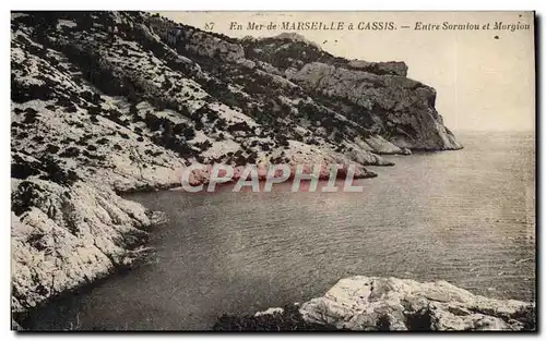 Cartes postales En Mer de Marseille a Cassis Entre Sormiou et Morgiou