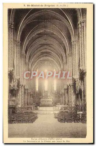 Cartes postales St Michel de Frigolet Eglise abbatiale Le sanctuaire et le choeur aux jours de fete