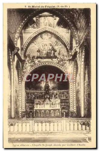 Ansichtskarte AK St Michel de Frigolet Eglise abbatiale Chapelle St Joseph decoree par Guilbert d&#39Anelle