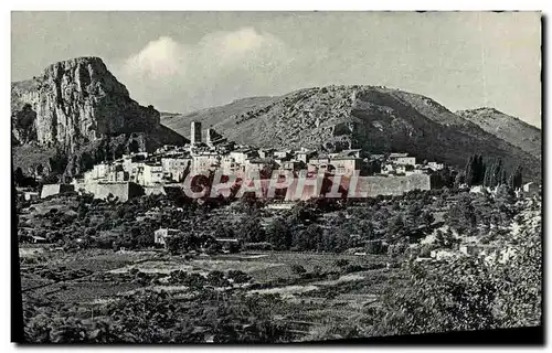 Cartes postales Saint Paul Vue Generale et le Baou de St Jeannet