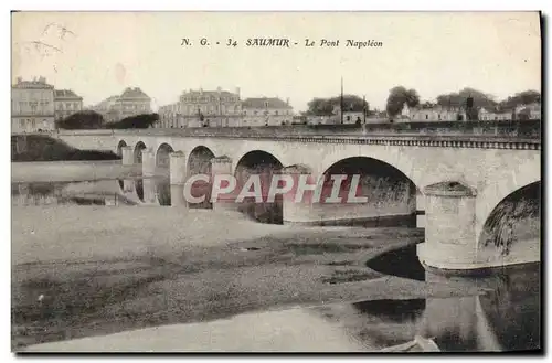 Ansichtskarte AK Saumur Le Pont Napoleon