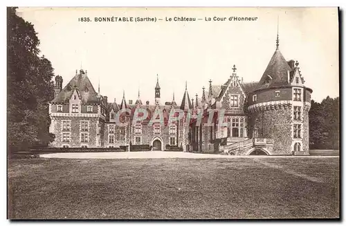 Cartes postales Bonnetable Le Chateau La Cour d&#39honneur