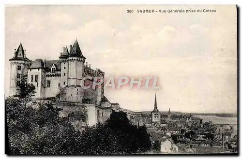 Cartes postales Saumur Vue Generale Prise du Coteau