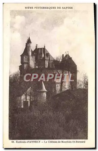 Cartes postales Environs d&#39Annecy Le Chateau de Menthon St Bernard