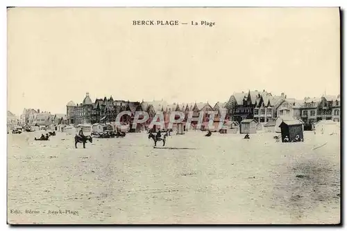 Cartes postales Berck Plage La Plage Ane Mule