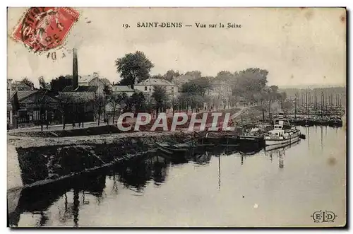 Cartes postales Saint Denis Vue Sur la Seine