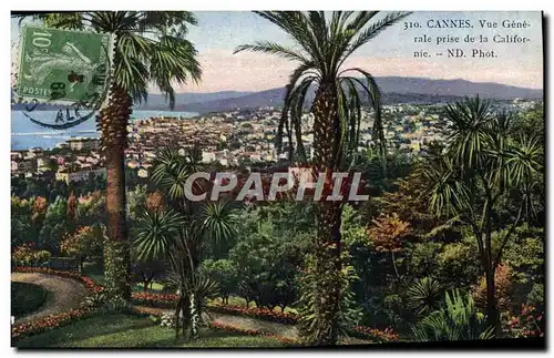 Ansichtskarte AK Cannes Vue Generale Prise de la Californie