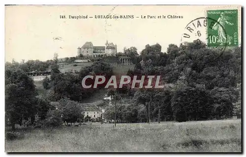 Cartes postales Uriage les Bains Le Parc et le Chateau