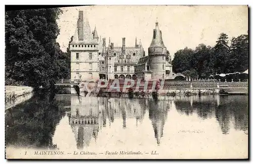 Cartes postales Maintenon Le Chateau Facade