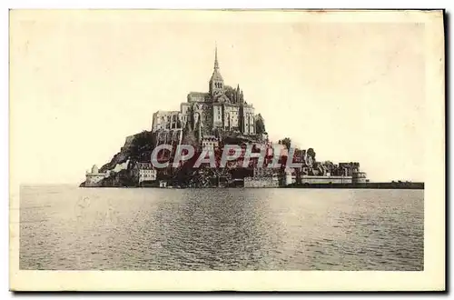Cartes postales Abbaye du Mont Saint Michel Vue generale Face Ouest