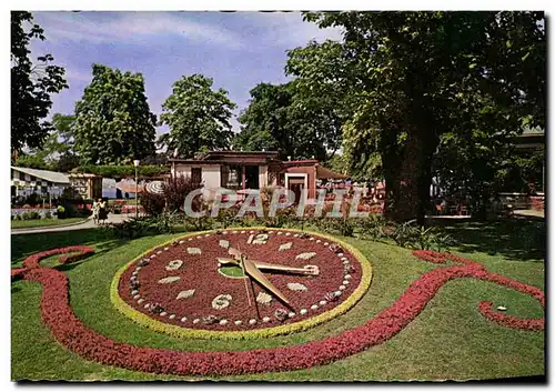 Cartes postales moderne Geneve L&#39horologe fleurie