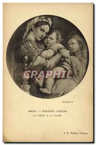 Ansichtskarte AK Raphael Sanzio La Vierge a la Chaise Florence