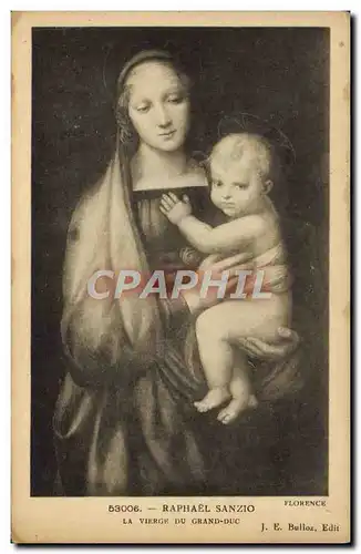 Cartes postales Raphael Sanzio La Vierge du Grand Duc Florence