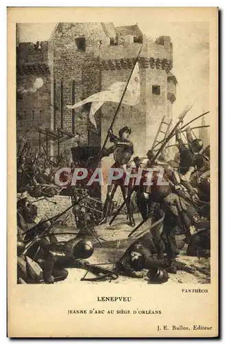 Ansichtskarte AK Lenepveu Jeanne D&#39Arc Siege D&#39Orleans Paris Pantheon