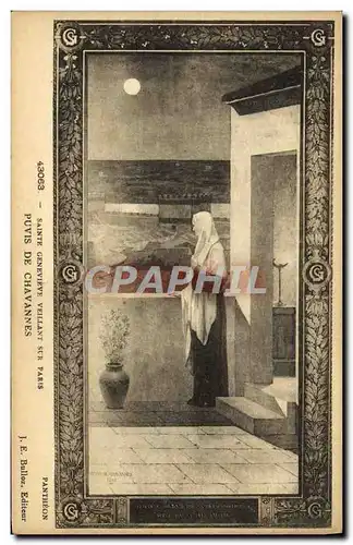 Cartes postales Paris Sainte Genevieve Puvis De Chavannes Pantheon