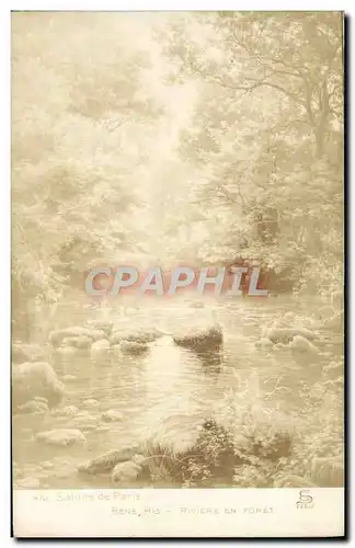 Cartes postales Salons de Paris Rene His Riviere en foret