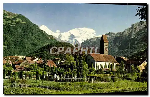 Cartes postales moderne Interlaken Monch Jungfrau