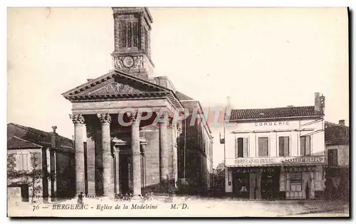 Cartes postales Bergerac Eglise de la Madeleine Coiffeur