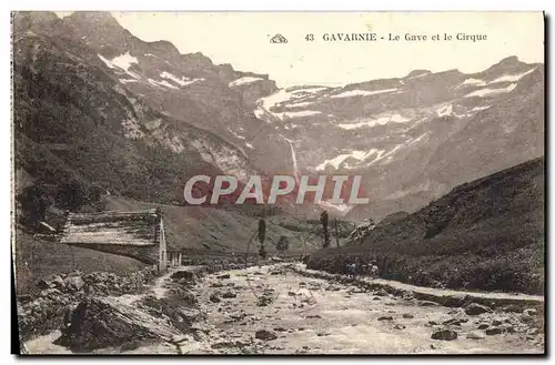 Cartes postales Gavarnie Le Gave et le Cirque